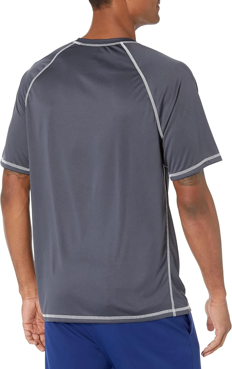 Speedo Men's UV Swim Shirt Short Sleeve Loose Fit Easy Tee