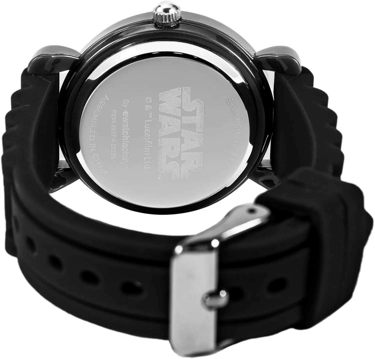 STAR WARS The Mandalorian Kids' Plastic Time Teacher Analog Quartz Silicone Strap Watch
