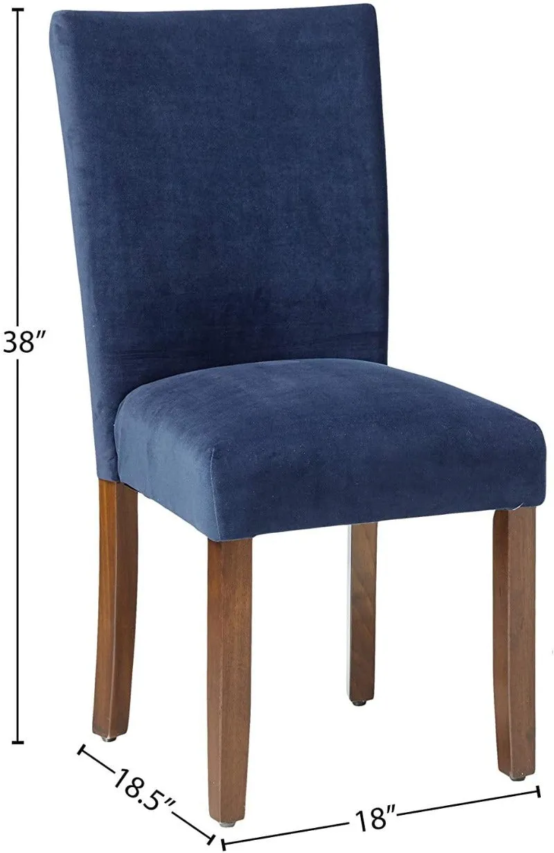 Trendy Accent Dining Chair in Velvet (Set of 2)