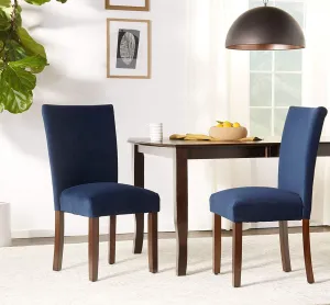 Trendy Accent Dining Chair in Velvet (Set of 2)