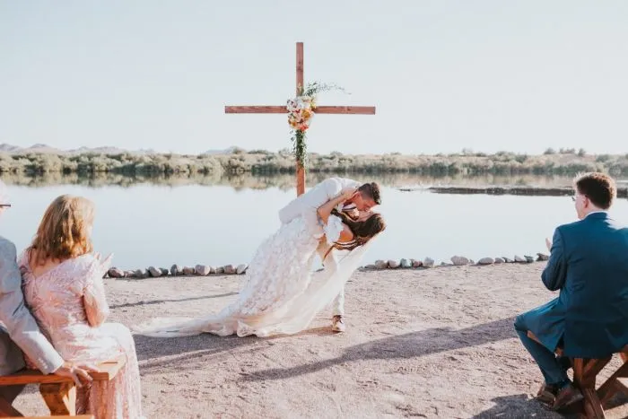 Trendy Minimalist Desert Wedding