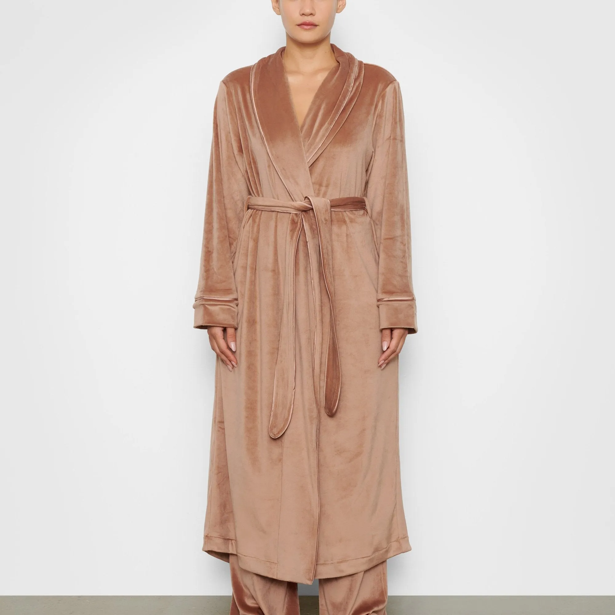 VELOUR LONG ROBE | SIENNA