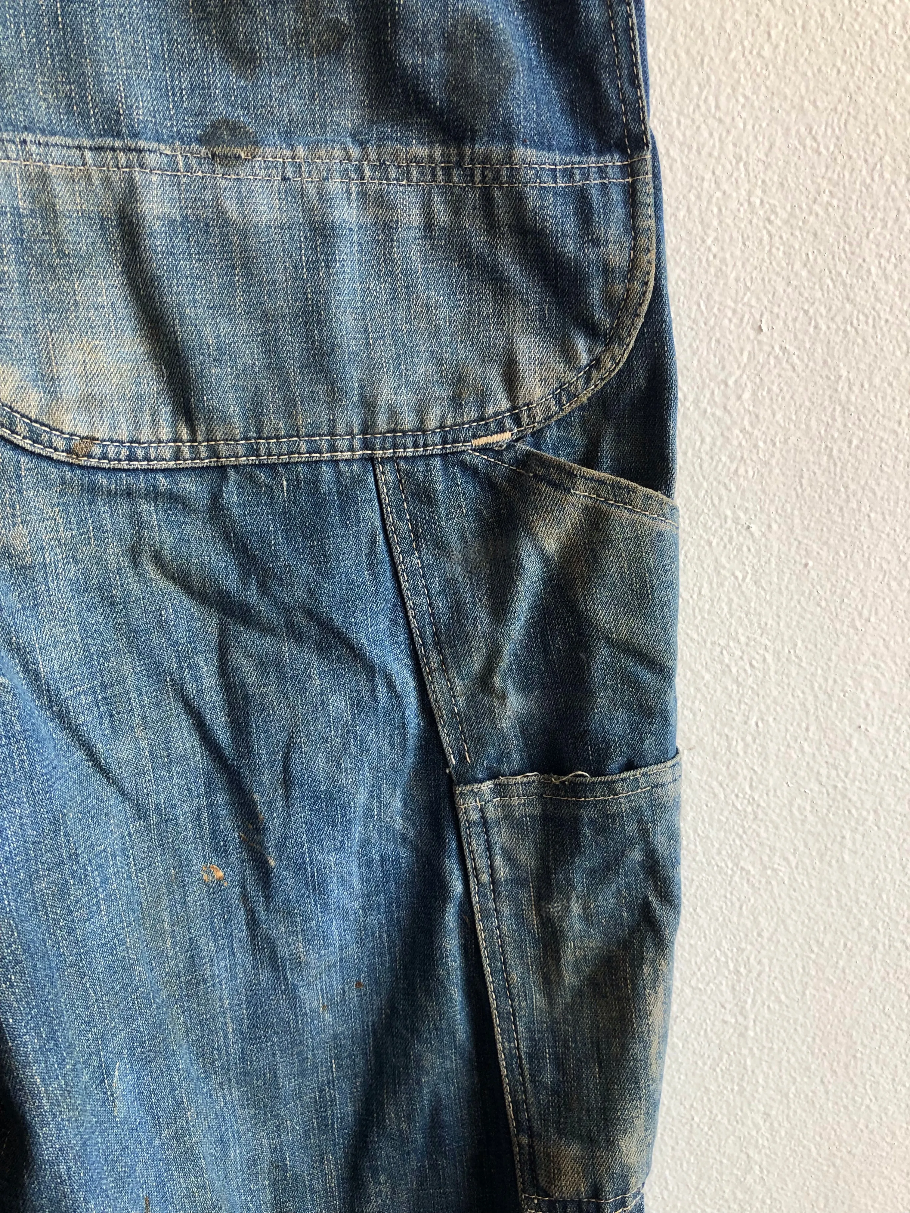 Vintage 1940/1950s OBryan Bros Duck Head Denim Overalls