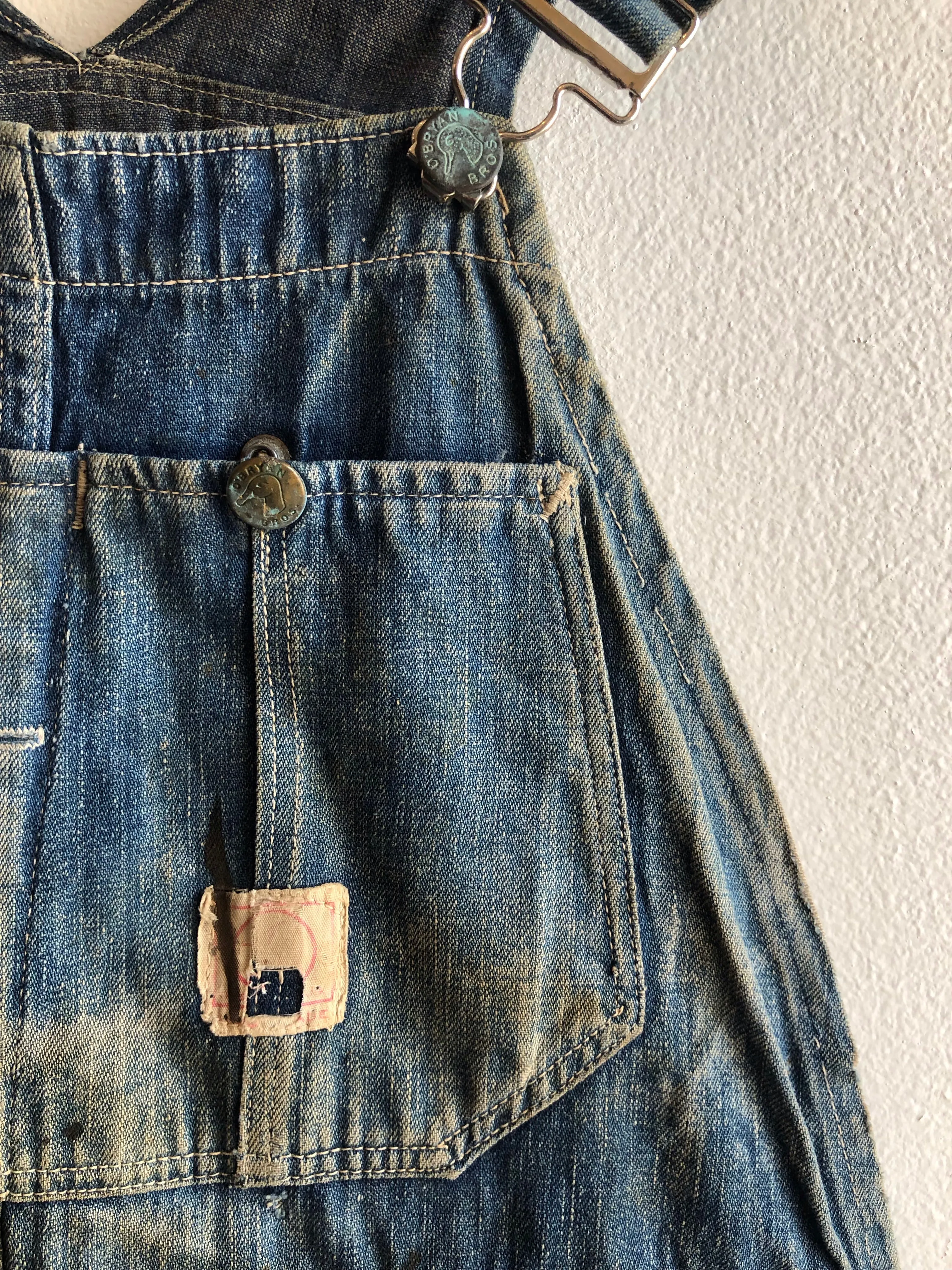 Vintage 1940/1950s OBryan Bros Duck Head Denim Overalls