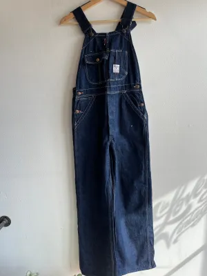 Vintage 1940/50s Blue Gem Lowback Denim Overalls
