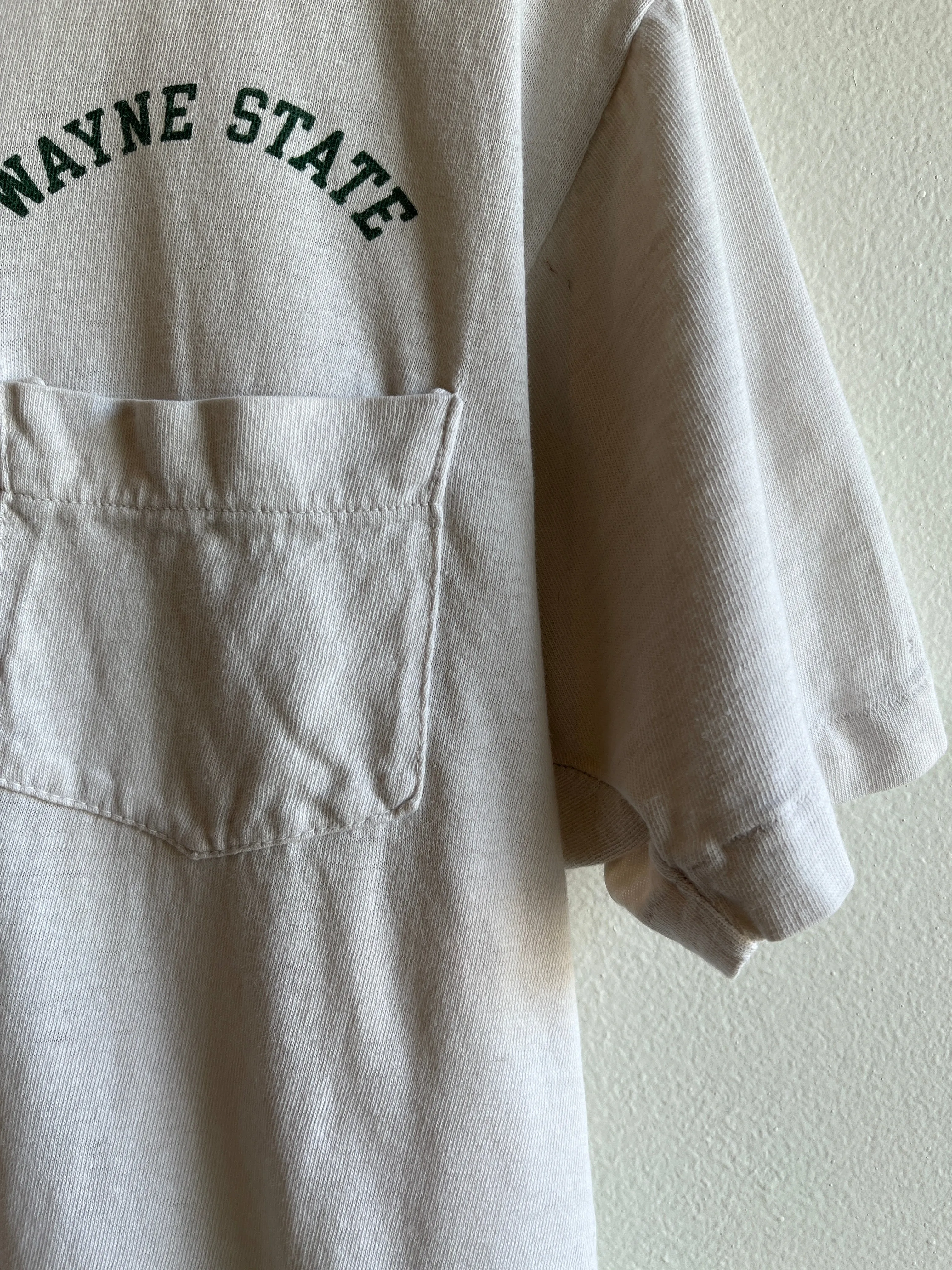 Vintage 1950s Wayne State University Cotton Polo Shirt
