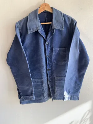Vintage 1960s Moleskin French Chore Coat