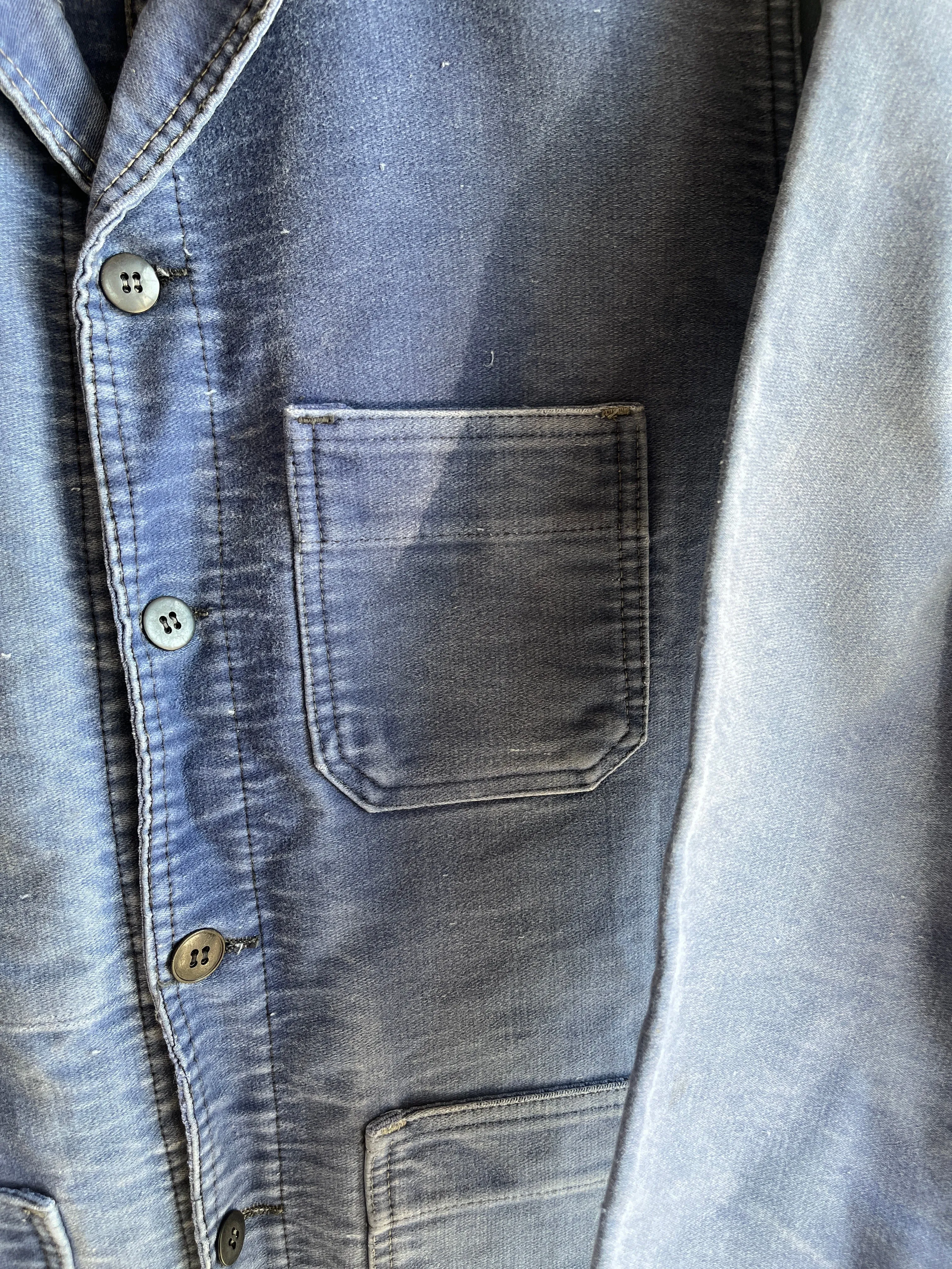 Vintage 1960s Moleskin French Chore Coat