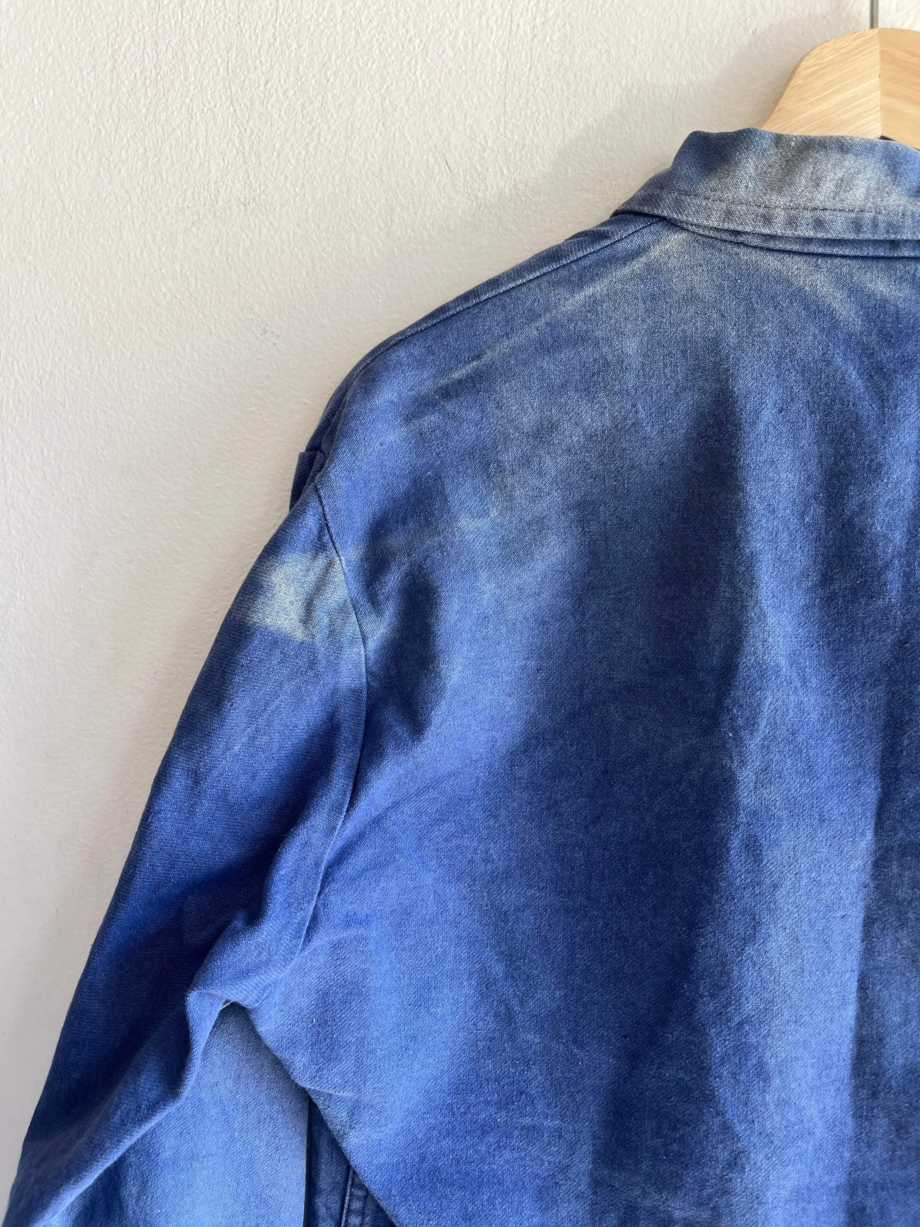 Vintage 1960s Sunfaded French Chore Coat