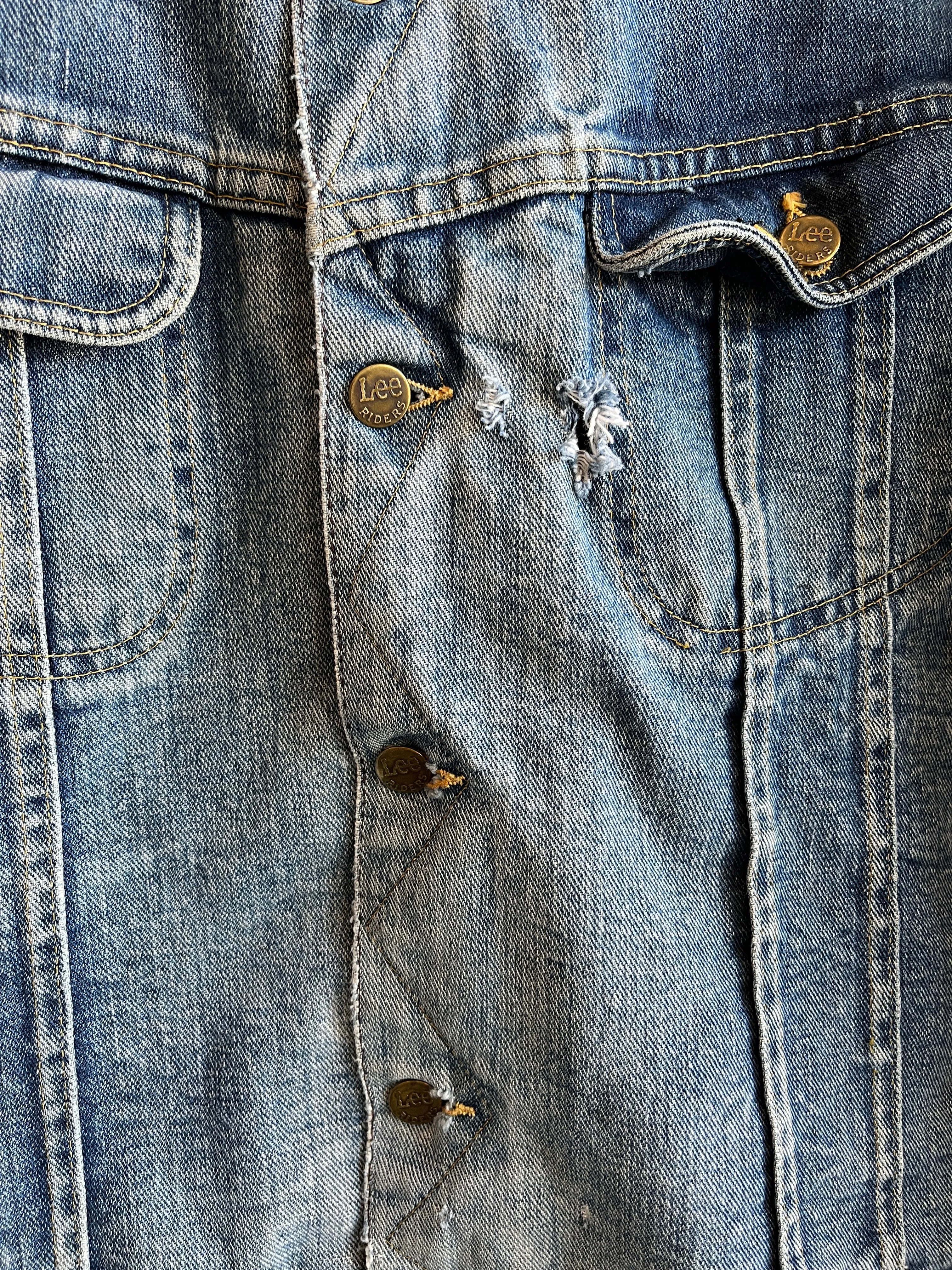 Vintage 1970s Lee Stormrider denim trucker jacket