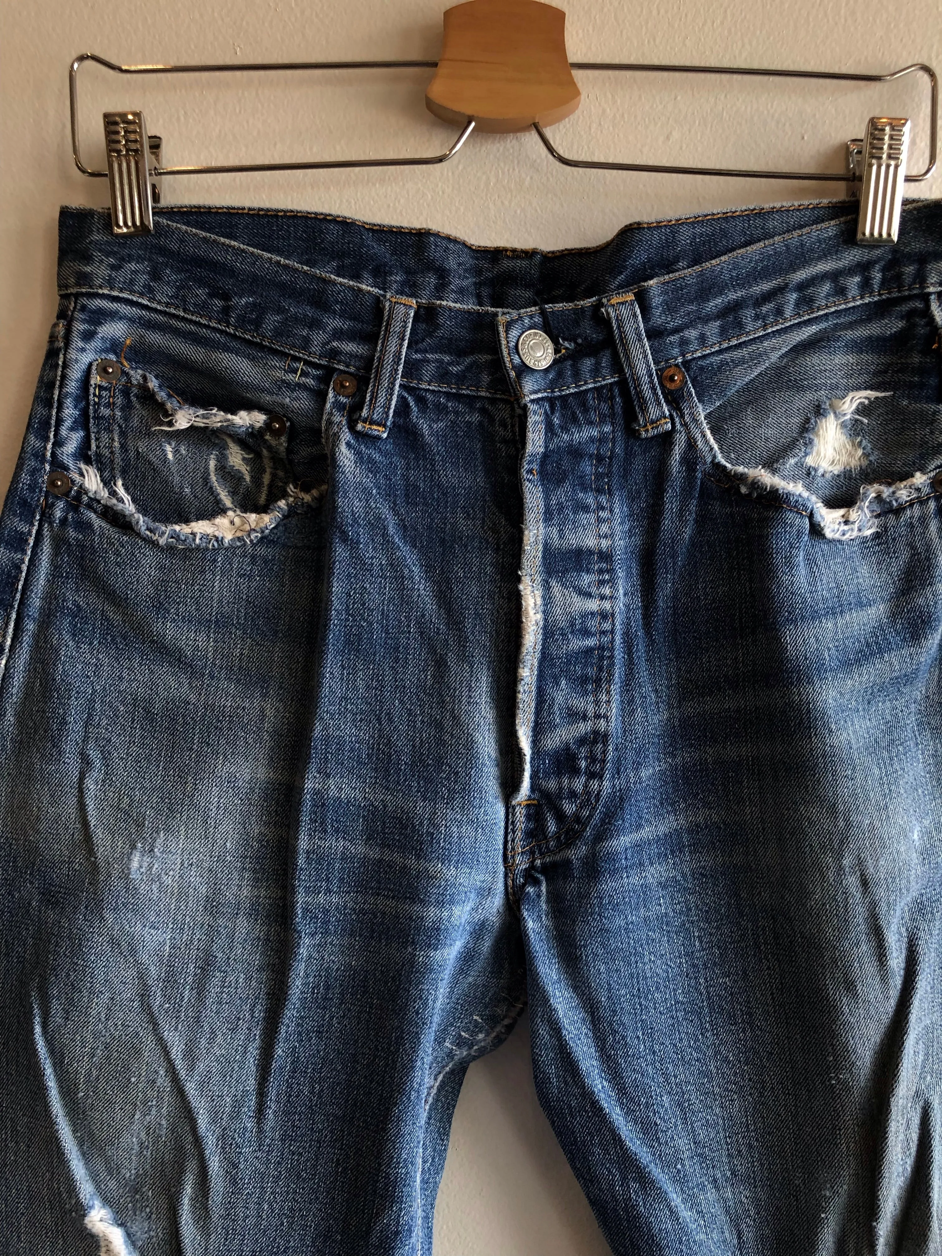 Vintage 1970s Levis 501 Single Stitch Selvedge Denim Jeans