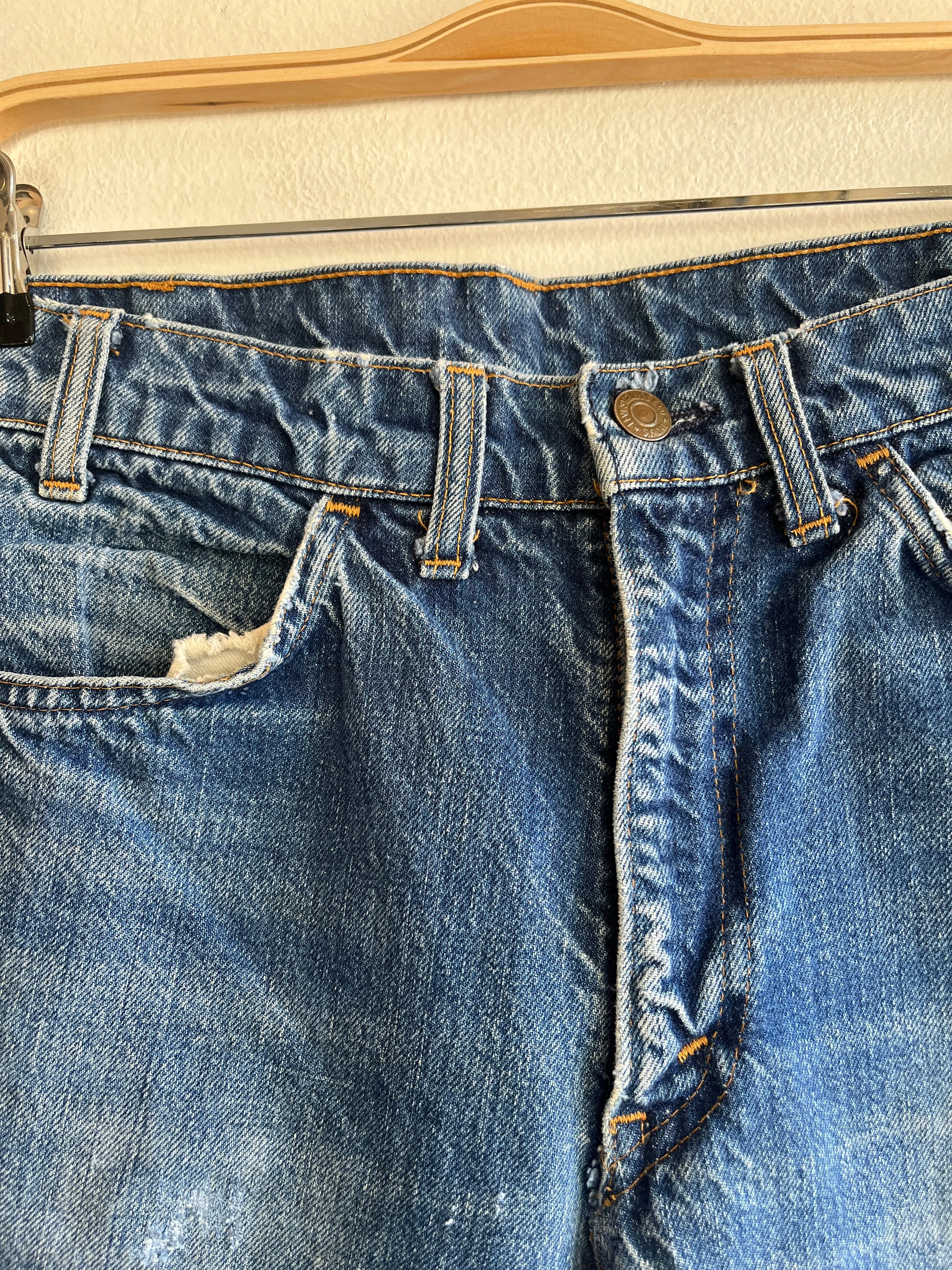 Vintage 1970s Levis Big E 517 Denim Jeans