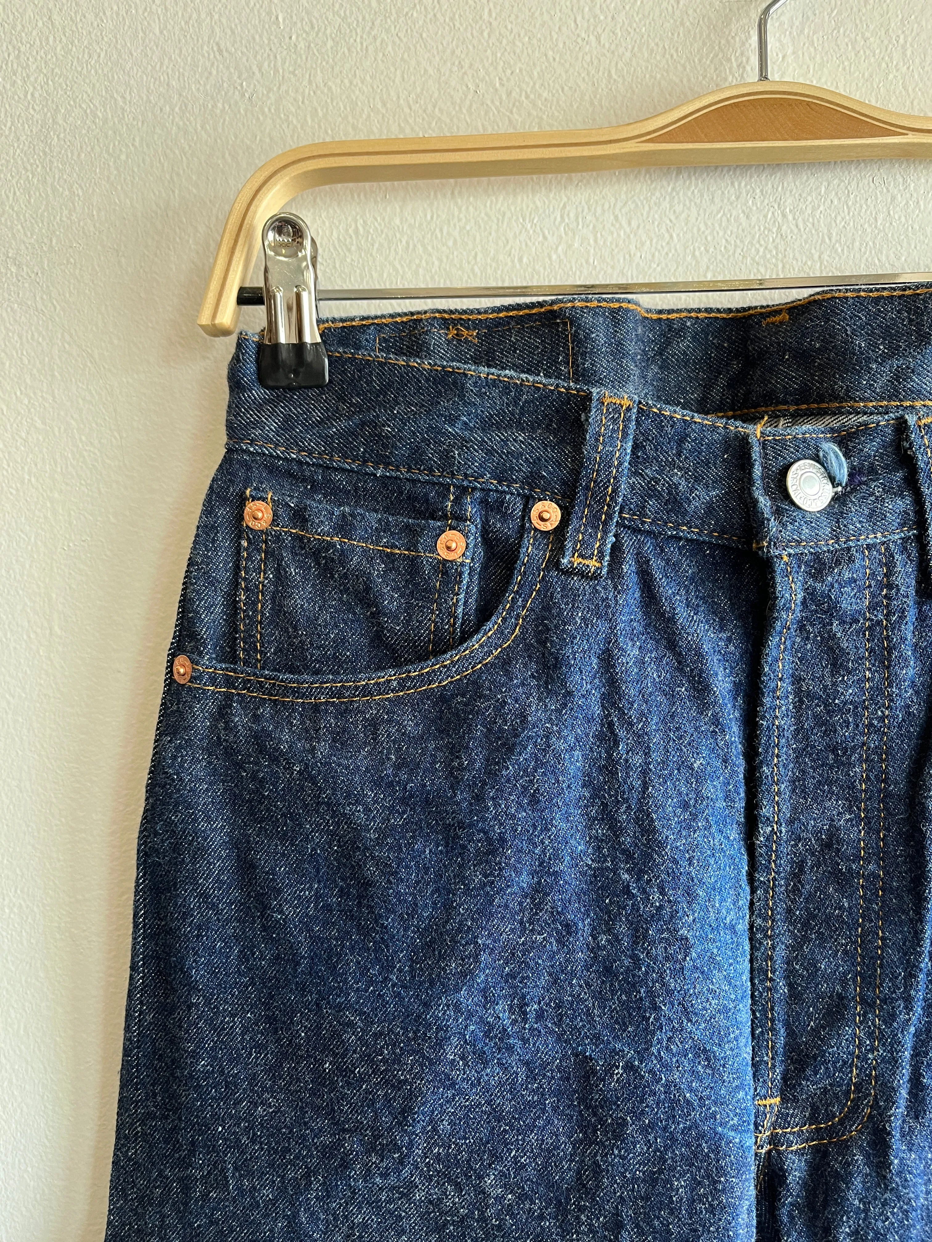 Vintage 1980s Levis One-Wash 501xx Denim Jeans