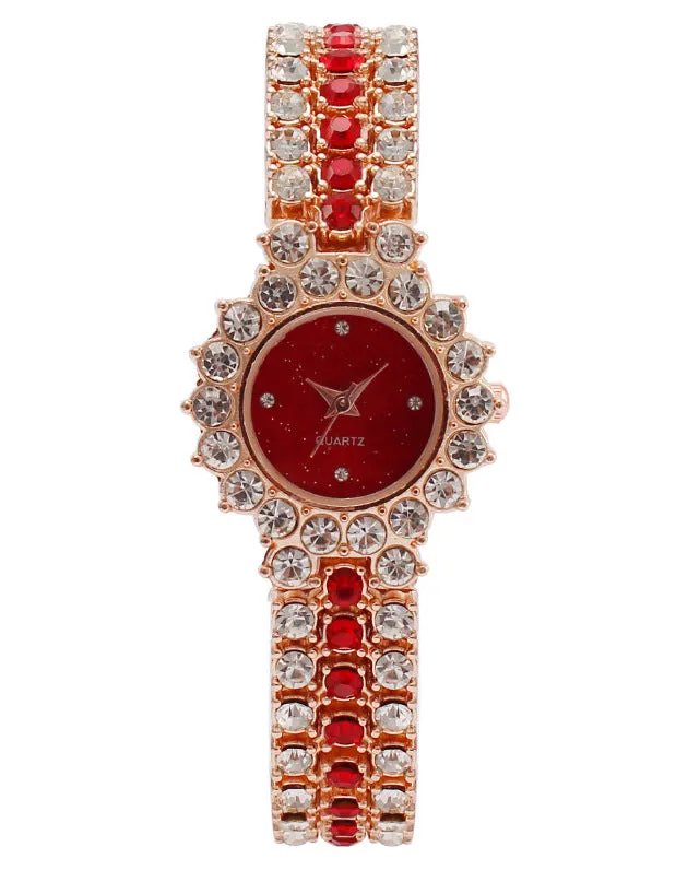 W3812 - Crown Rhinestone Fashion Watch