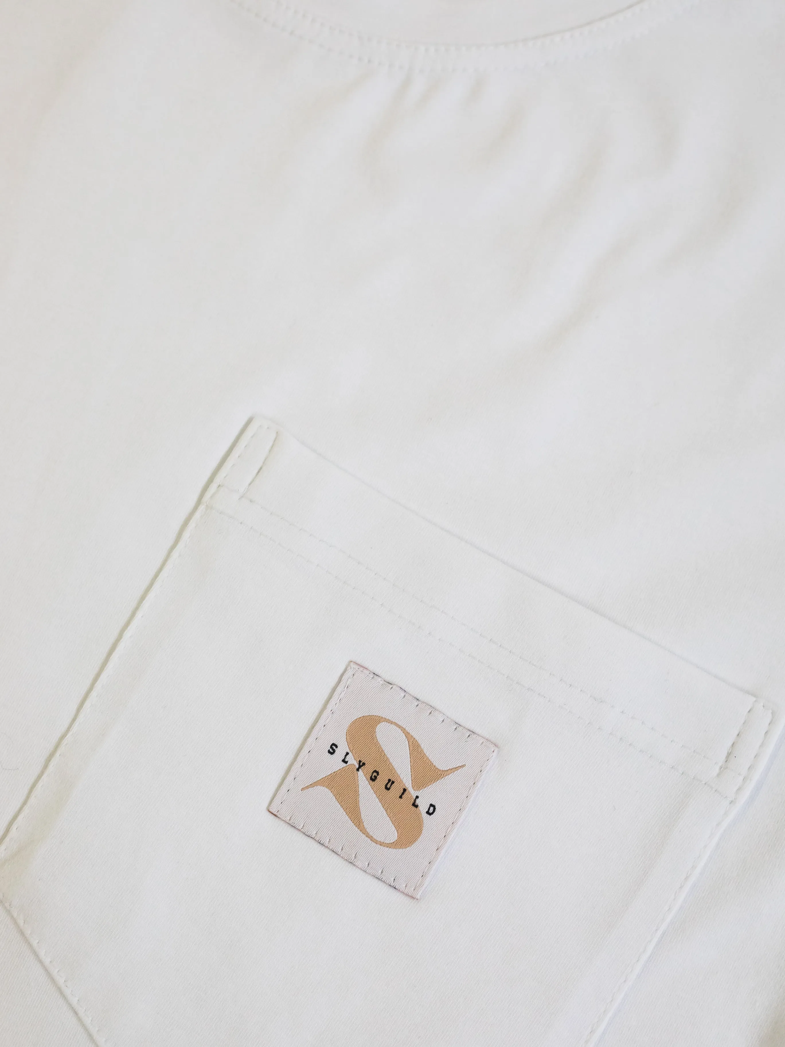 White Basic Pocket Tee