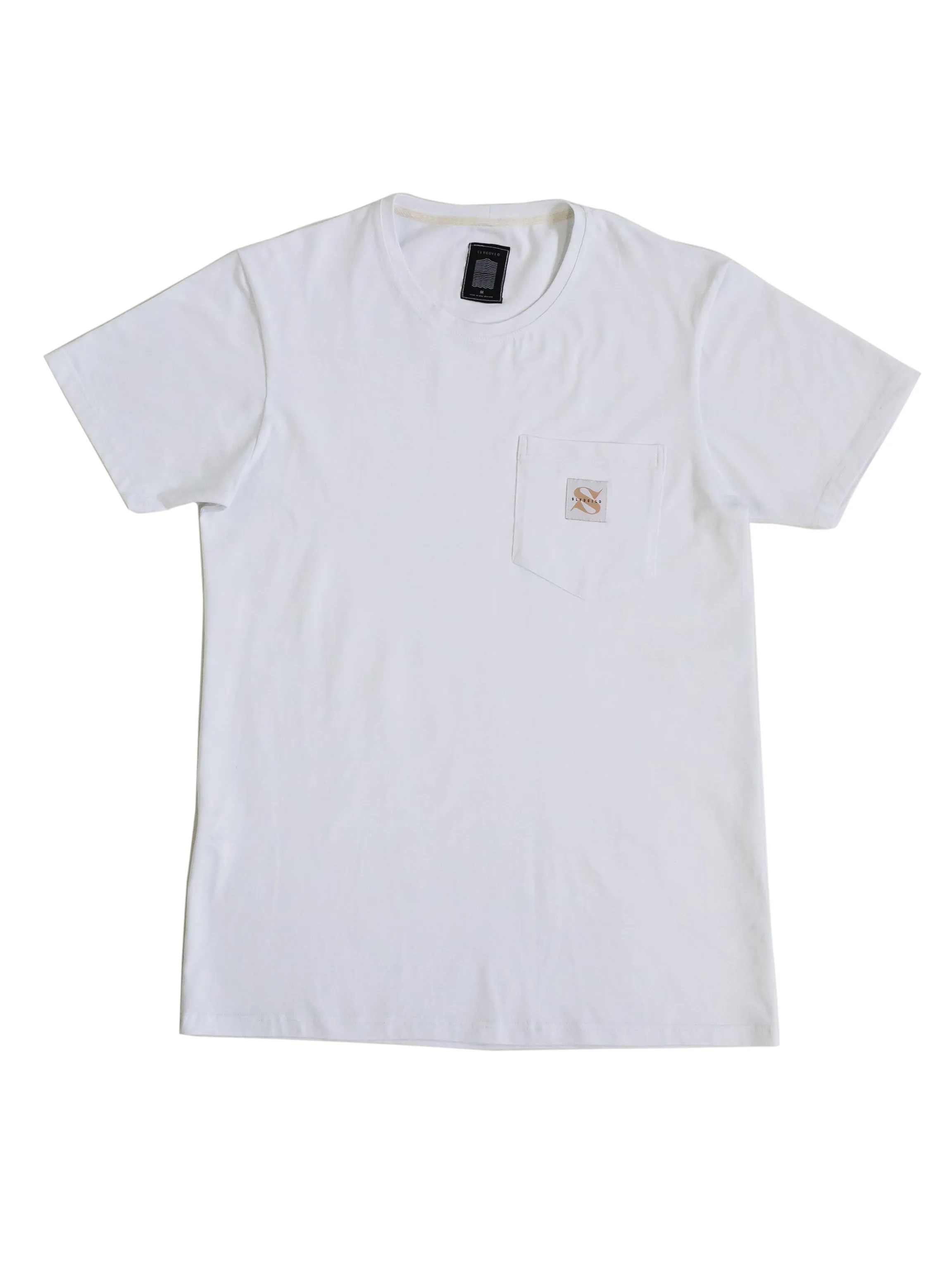 White Basic Pocket Tee