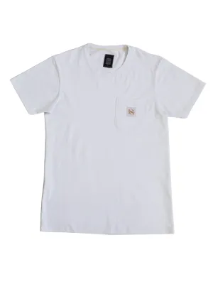 White Basic Pocket Tee