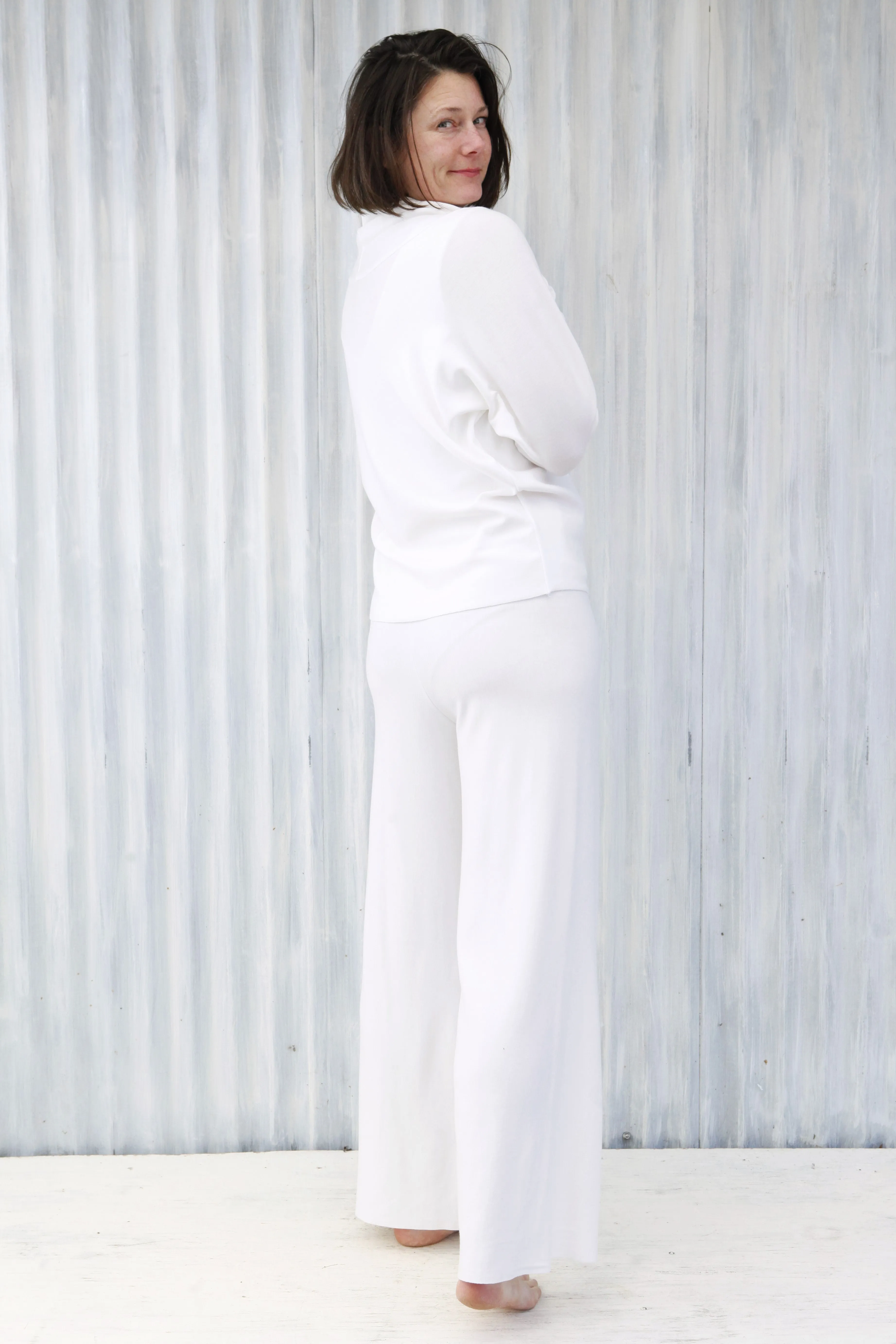 White Luxury Lounge Pants