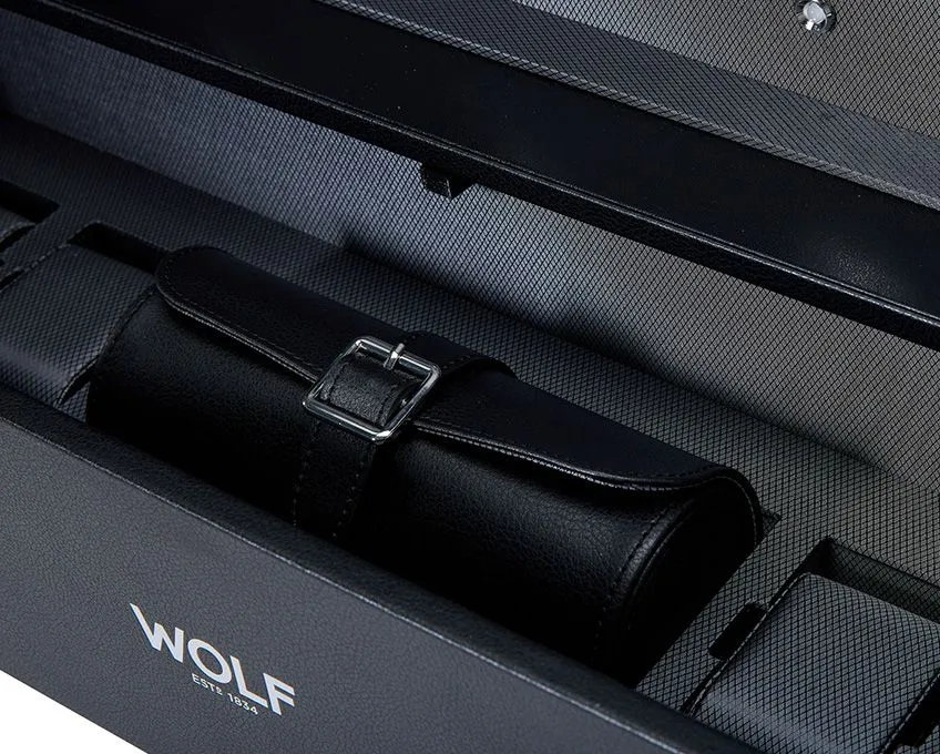 Wolf Viceroy 16 Piece Watch Winder Cabinet Black
