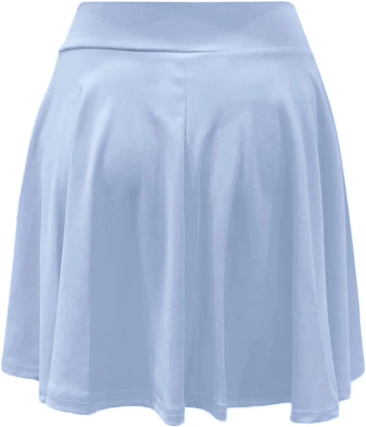 Women High Waist Skater Skirts Slim Fit Flare Mini Skirt with Shorts, Casual Athletic Skorts Pleated Tennis Skirt