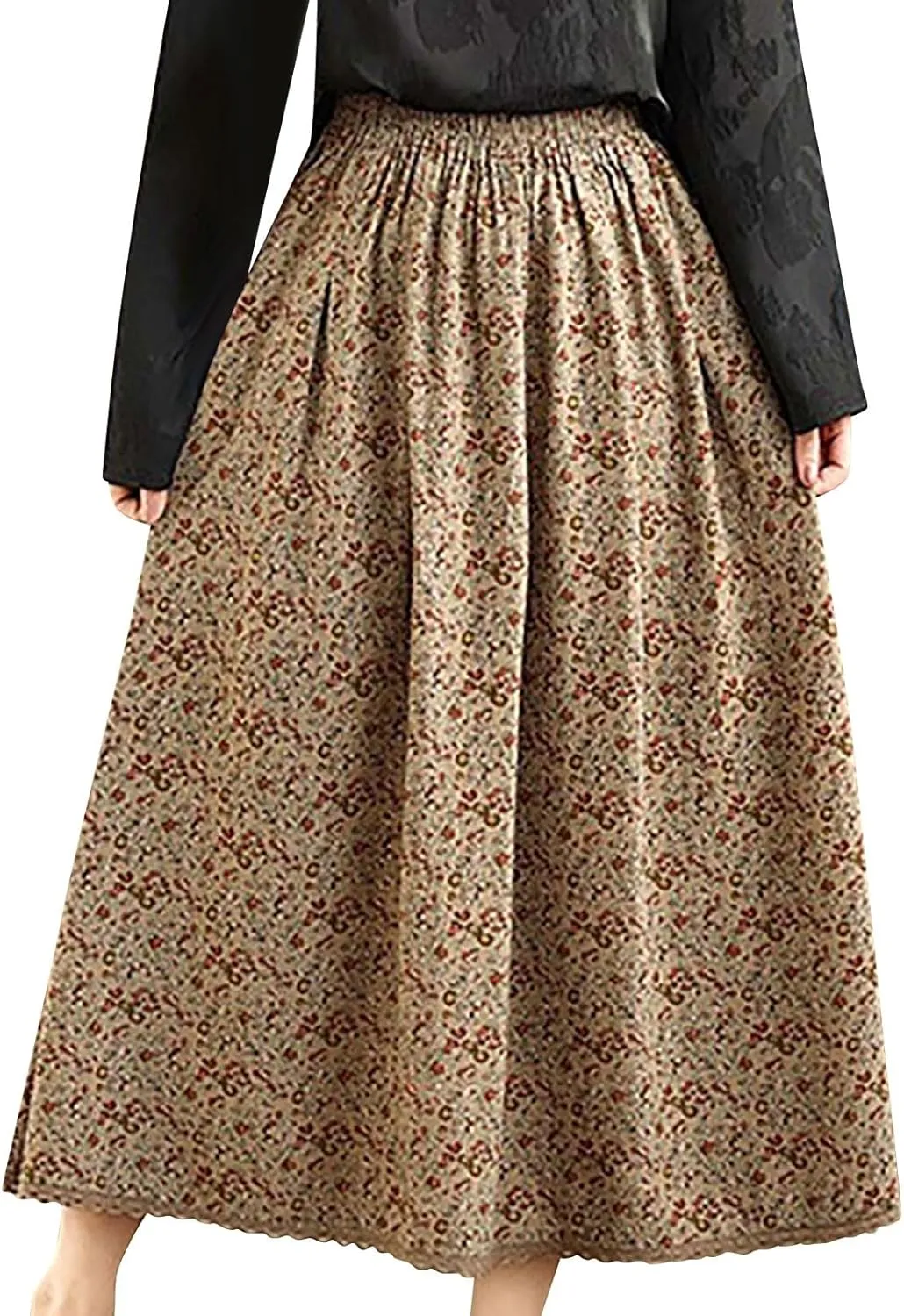 Women Linen Skort for Women Loose Fit Oversized Plain Maxi Long Skirt 2025 Y2K