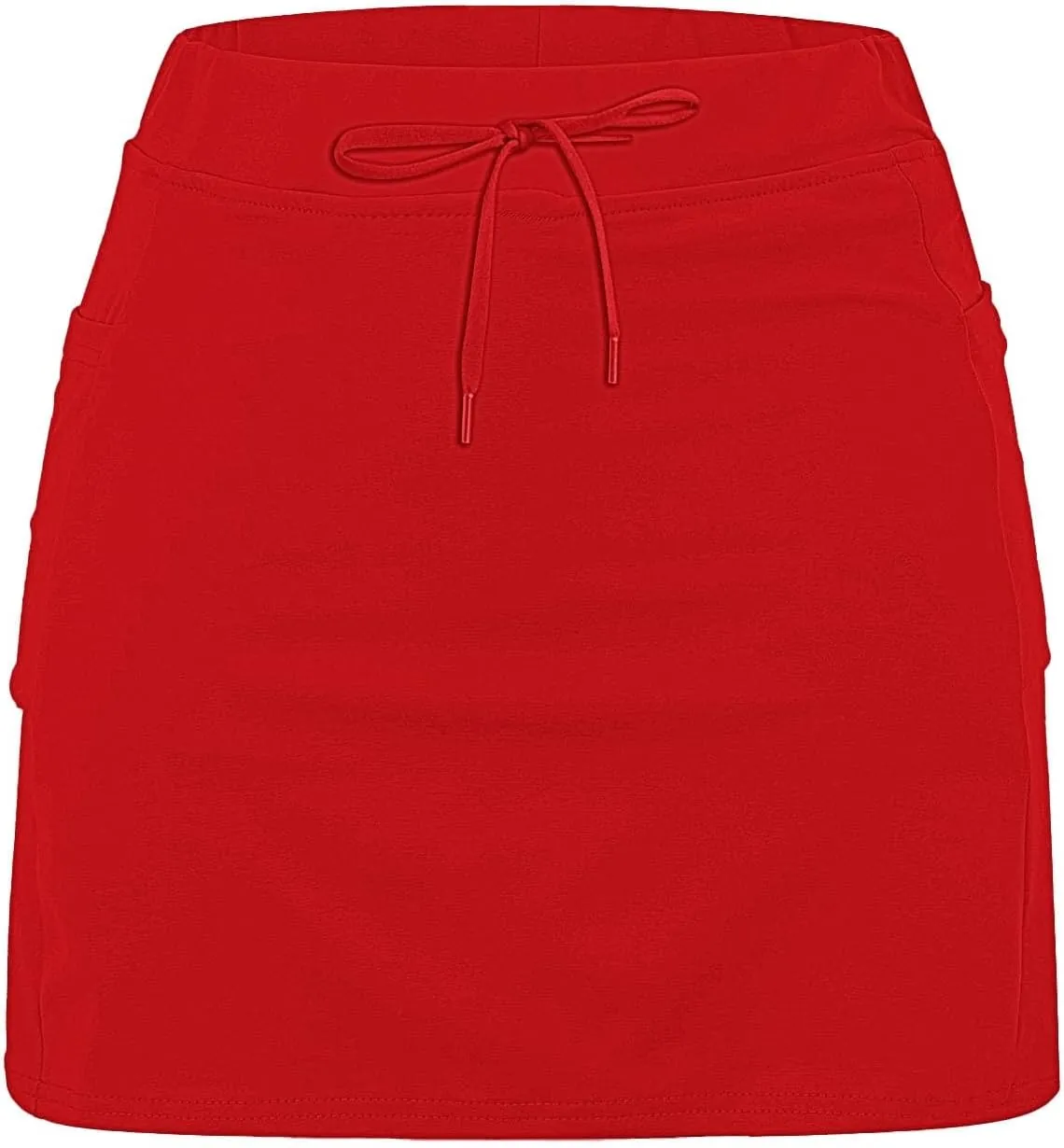 Women's Boho Skirts 2025 Summer Athletic Loose Trendy Drawstring Solid Color Yoga Fitness Tennis Skirt, S-5XL