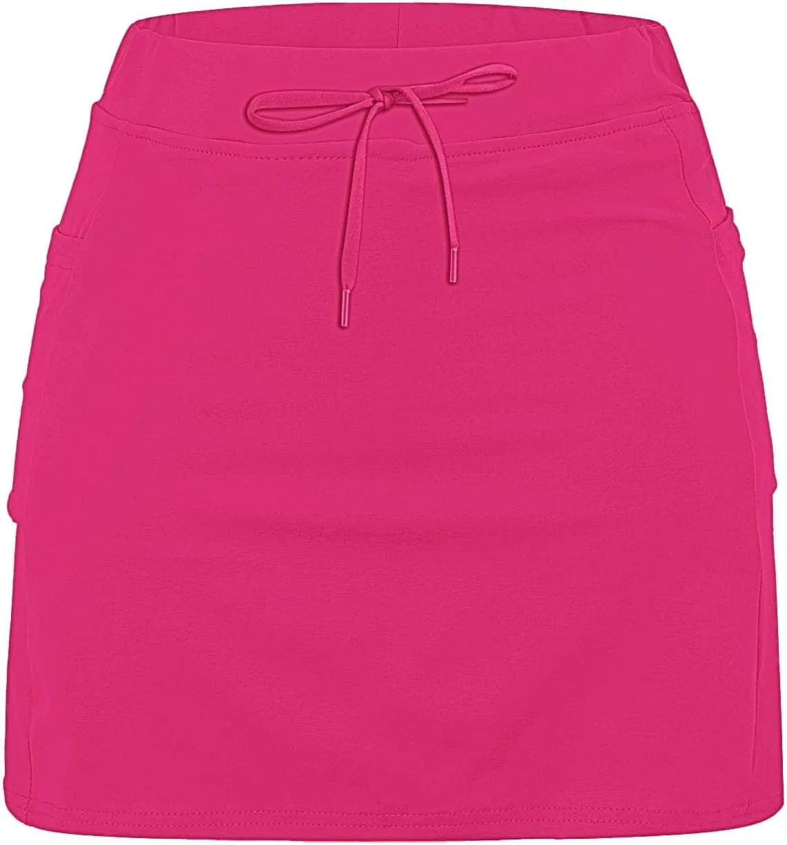 Women's Boho Skirts 2025 Summer Athletic Loose Trendy Drawstring Solid Color Yoga Fitness Tennis Skirt, S-5XL