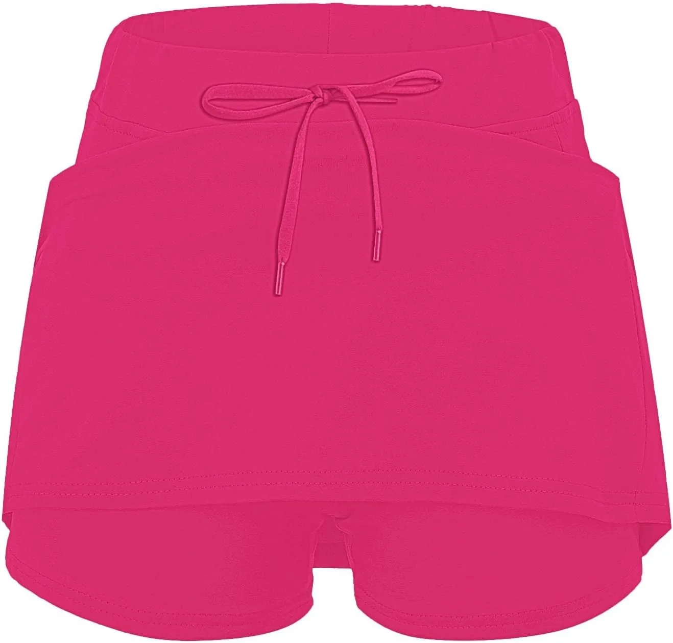 Women's Boho Skirts 2025 Summer Athletic Loose Trendy Drawstring Solid Color Yoga Fitness Tennis Skirt, S-5XL