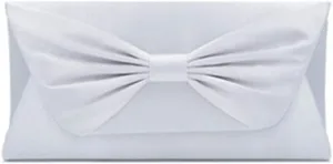 Womens Elegant Pleated Bowknot Handbag Clutch Party Evening Shoulder Bag