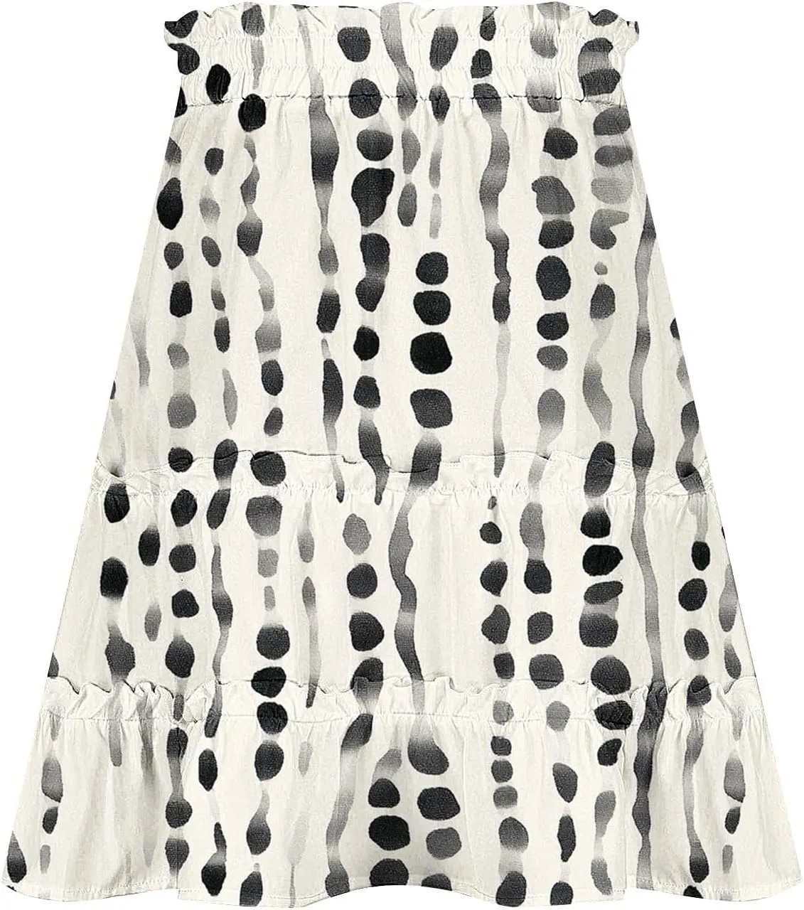 Women's Floral Summer Skirts High Waisted Casual Mini Skirts A Line Boho Beach Skirts Short Tiered Skirt for Vacation