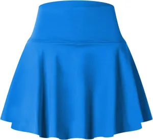 Womens Girl High Waisted Pleated Tennis Skirt School A-Line Skater Skirts with Lining Shorts Golf Skorts with Pockets