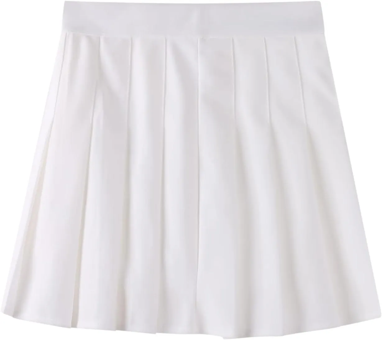 Womens Pleated Skirt School A-Line Skater Skirts High Waisted Pleated Tennis Skirt Cheerleader Uniform Skirts