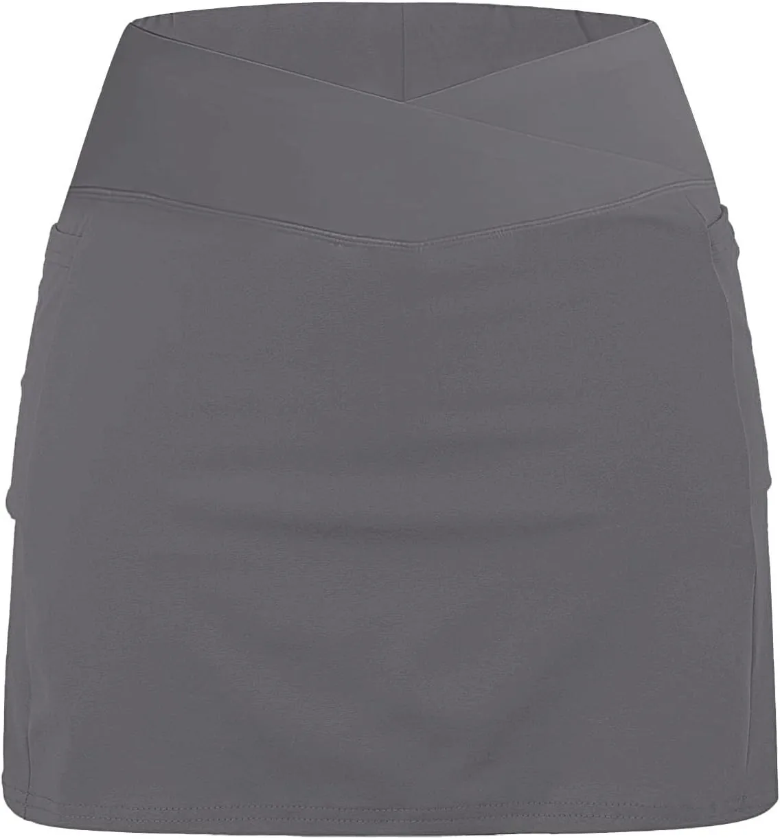 Women's Pleated Skirts Summer Sports Loose Trendy Drawstring Solid Color Yoga Fitness Tennis Skirt Plus Size, S-5XL