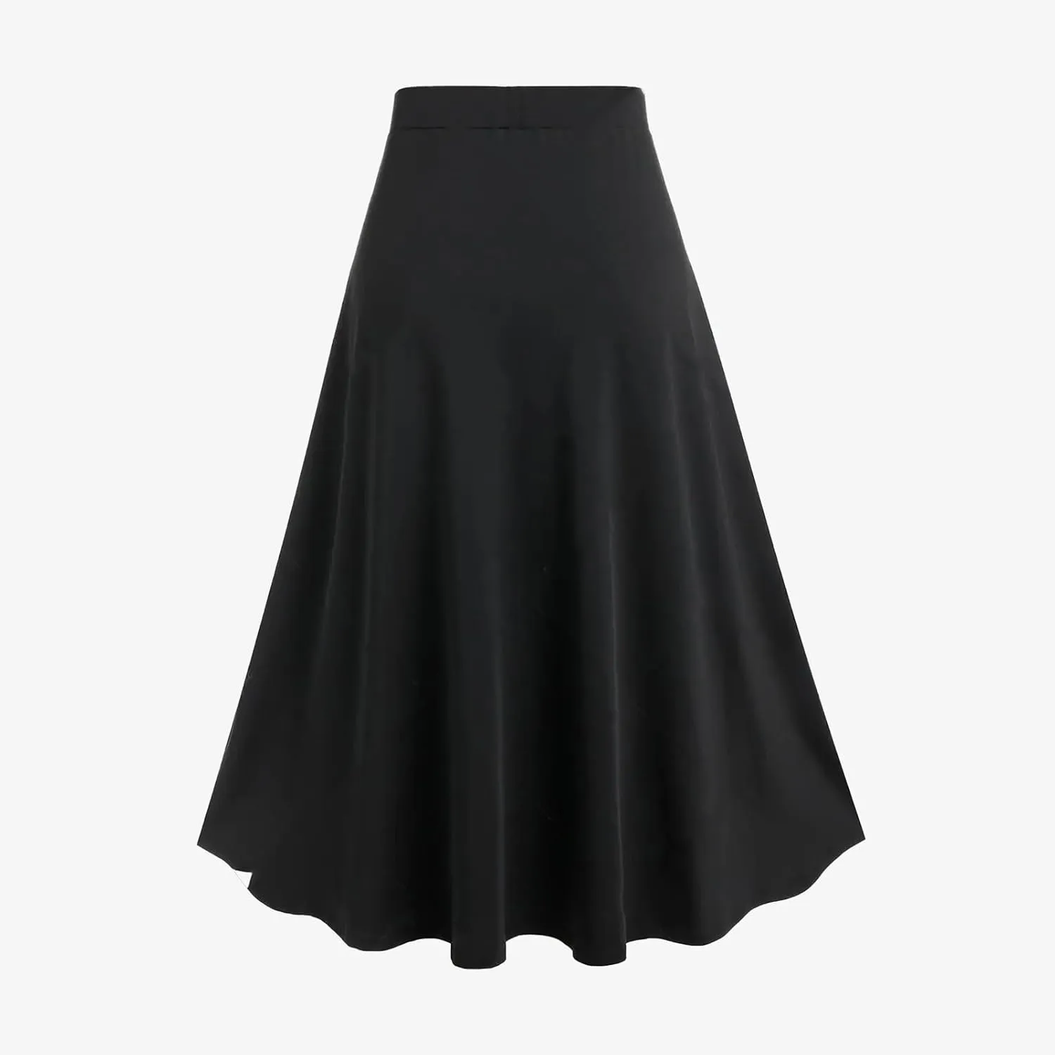 Women's Punk Retro Skirt Lace Up Skirts Ladies Halloween Costume Patchwork High Waist Midi Skirt Gothic Skirt