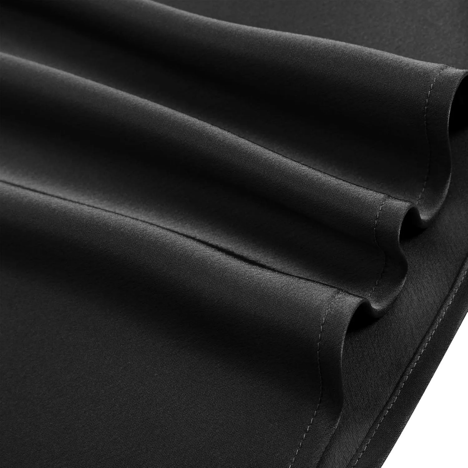 Womens Satin Silk High Waisted Solid Color Slit Midi Skirt Elastic Waist Glossy Office Work Skirt