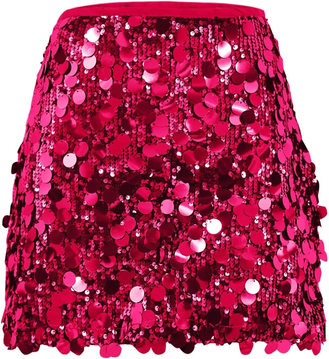 Women's Sequin Skirts Shiny Sparkly Mini Bodycon Skirts Holiday Party Outfits Night Out Dance Club Rave Costume