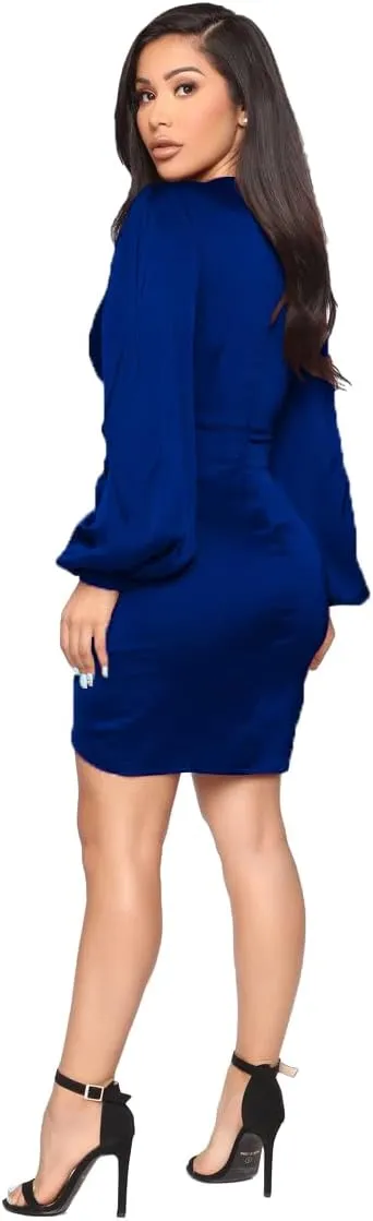 Womens Sexy Ruffle Elegant Bridesmaid Formal Evening Dress Elegant Curvy Wedding Guest Midi Dress