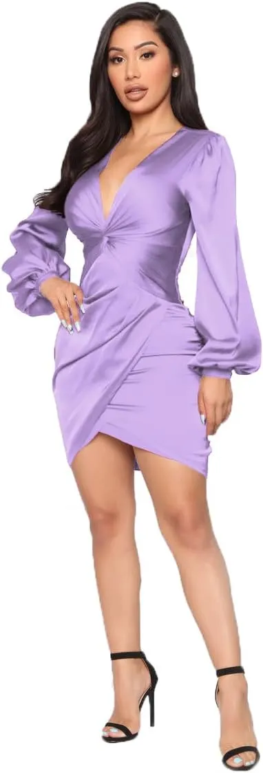 Womens Sexy Ruffle Elegant Bridesmaid Formal Evening Dress Elegant Curvy Wedding Guest Midi Dress