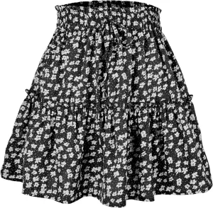 Women's Shirt 2025 Summer High Waisted Solid Tiered Pleated Athletic Golf Tennis Mini Skater Skirts, S-XL