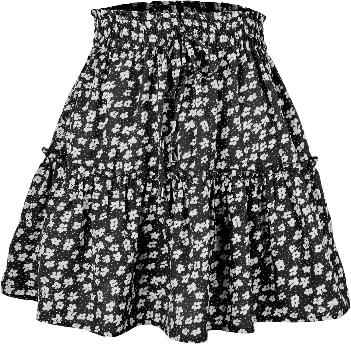 Women's Shirt 2025 Summer High Waisted Solid Tiered Pleated Athletic Golf Tennis Mini Skater Skirts, S-XL