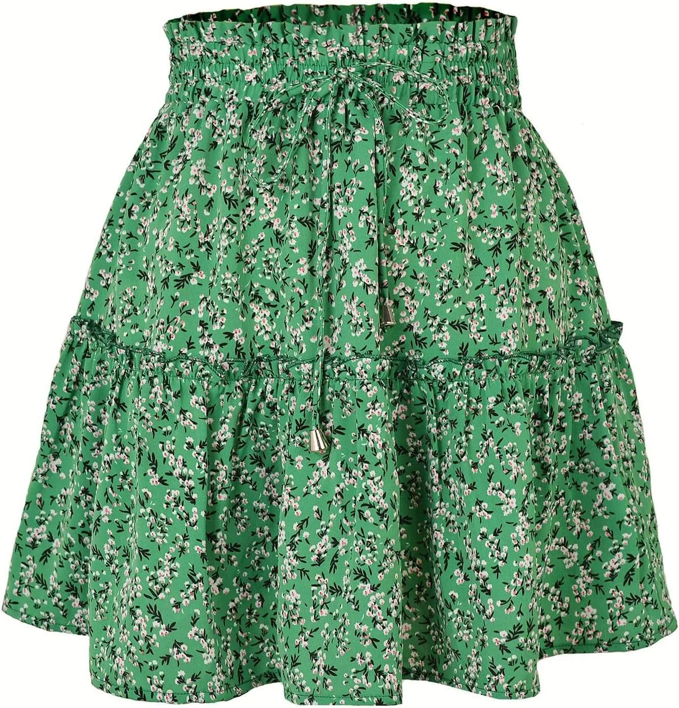 Women's Shirt 2025 Summer High Waisted Solid Tiered Pleated Athletic Golf Tennis Mini Skater Skirts, S-XL
