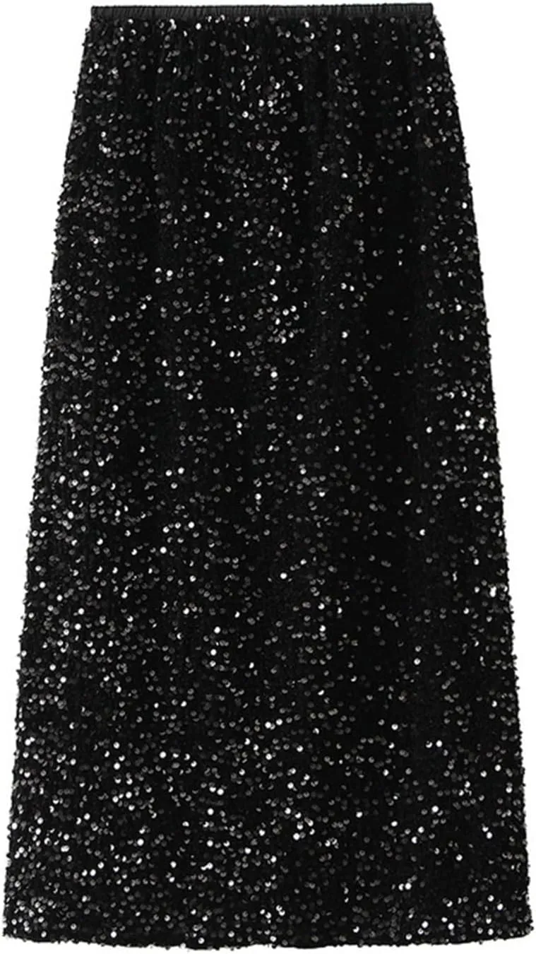 Women's Summer Elastic Waist Bohemian Print Beach Outfits High Waist Casual Maxi Skirt A-Line Tiered Long Skirt