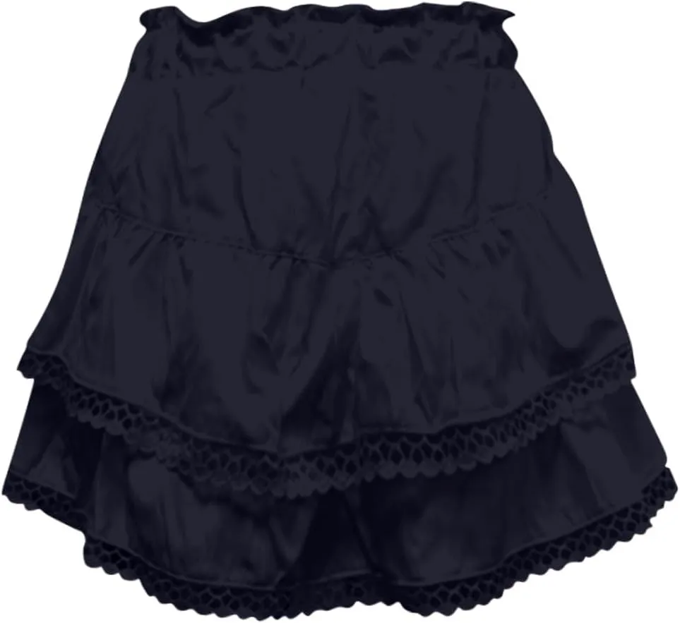 Women's Summer Skirts 2025 Casual Loose Trendy Elastic Waist Solid Color Pleated Sun Tennis Beach Skirt, S-2XL