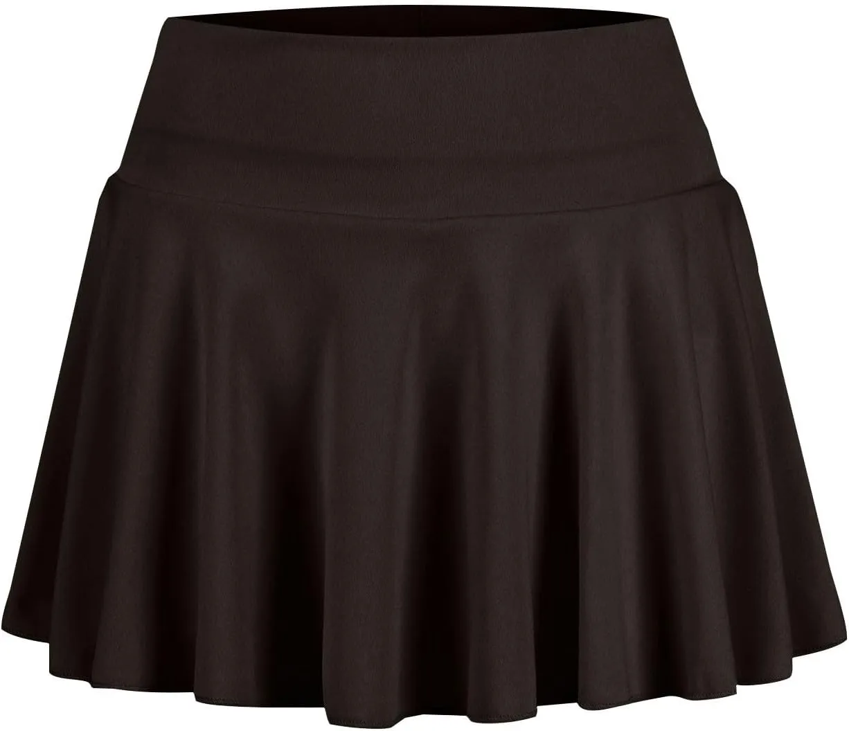 Women's Summer Sports Loose Trendy Elastic High Waist Solid Color Yoga Fitness Tennis Skirts Inner Shorts, S-2XL