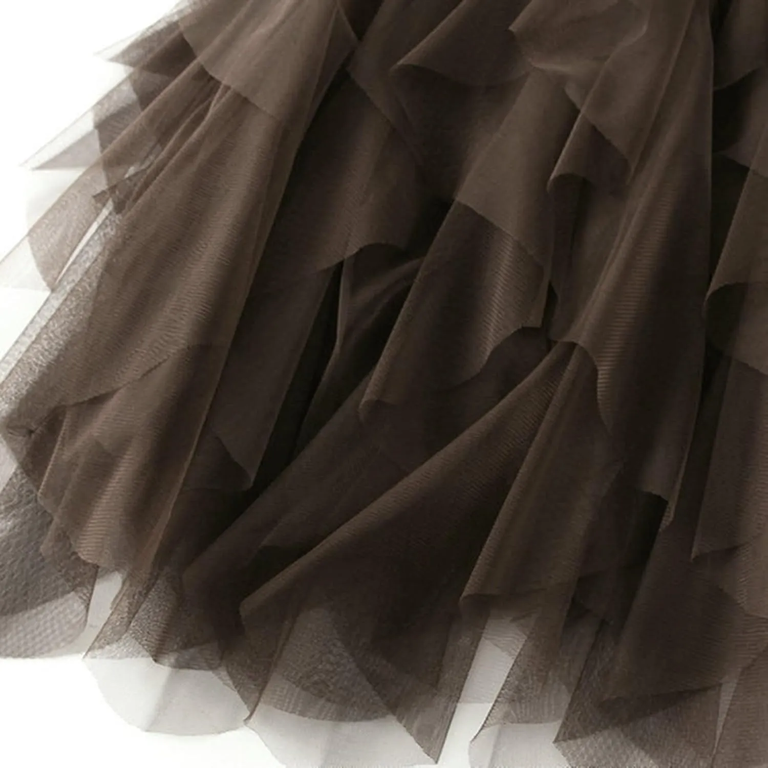 Women'S Tulle Skirt Elastic Waist Tutu Skirt Layered Puffy Fairy Skirts Mesh Layered Skirts Party Skirts