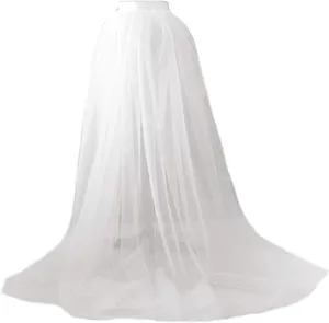 Women's Tulle Tutu Lace Skirt Steampunk Tie On Belt Long Maxi Overskirt Costume Rave Festival Outfits